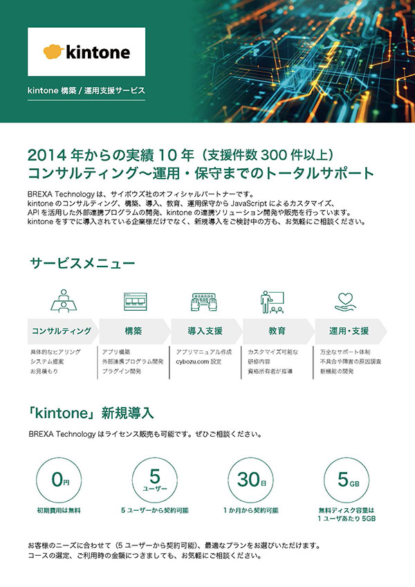 kintone 構築/ 運用支援サービス